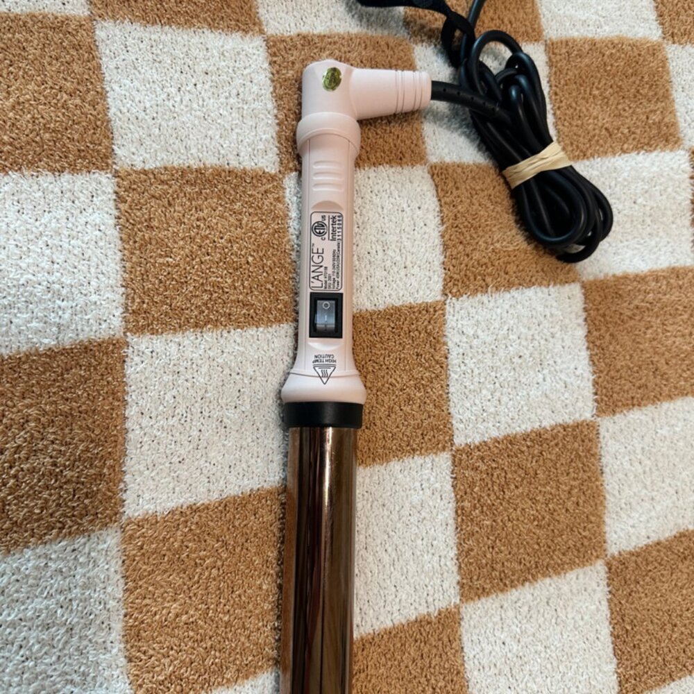 L'ange Hair Curling Wand HT015B Lange Curling Iron 1-1/2 Inch Titanium Pink